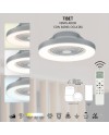 ***OFER/DES*** TIBET * VENTILADOR PLATA 35W PLAFON LED 70W CON MANDO Y APP